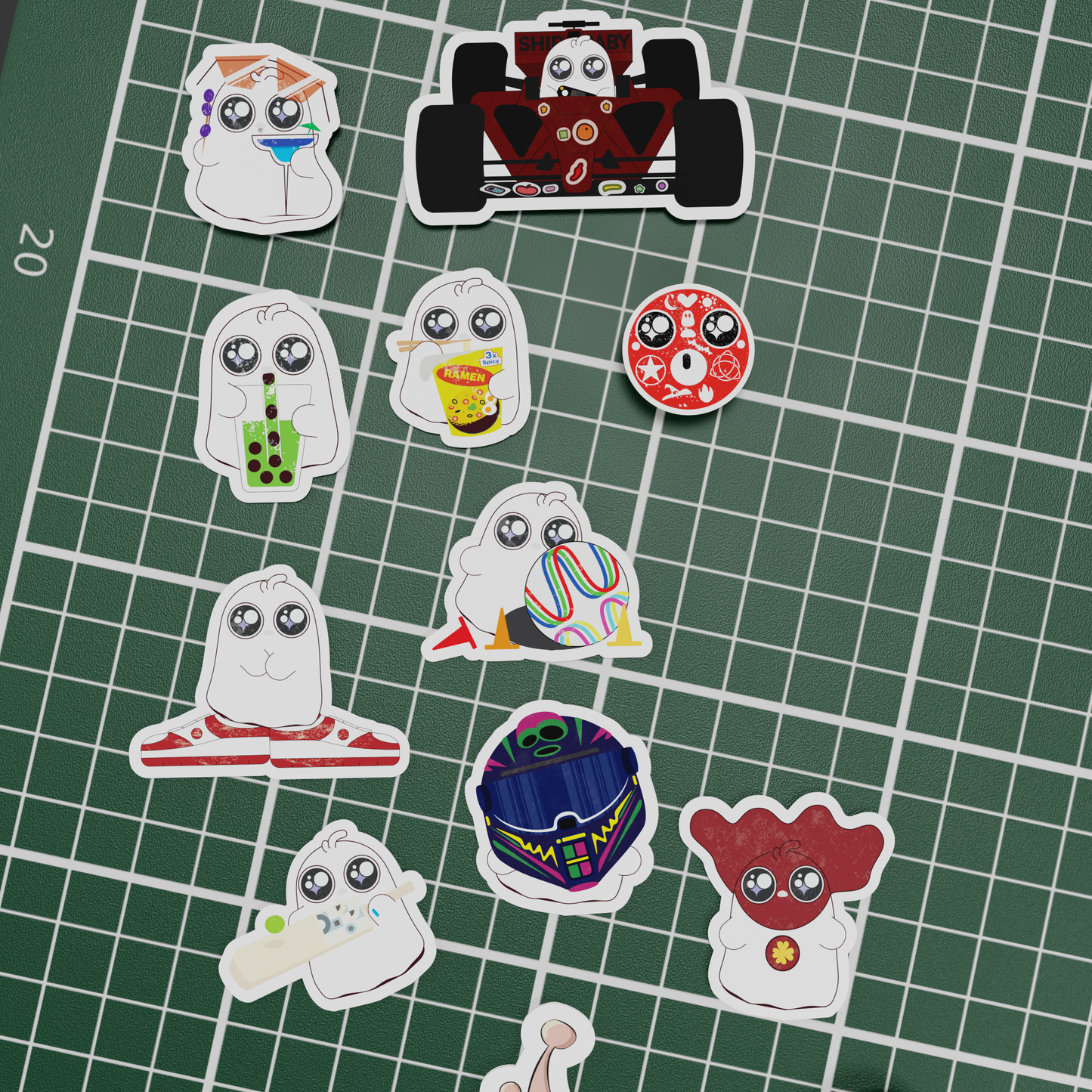 Halloween edition - Ghost minis whole set