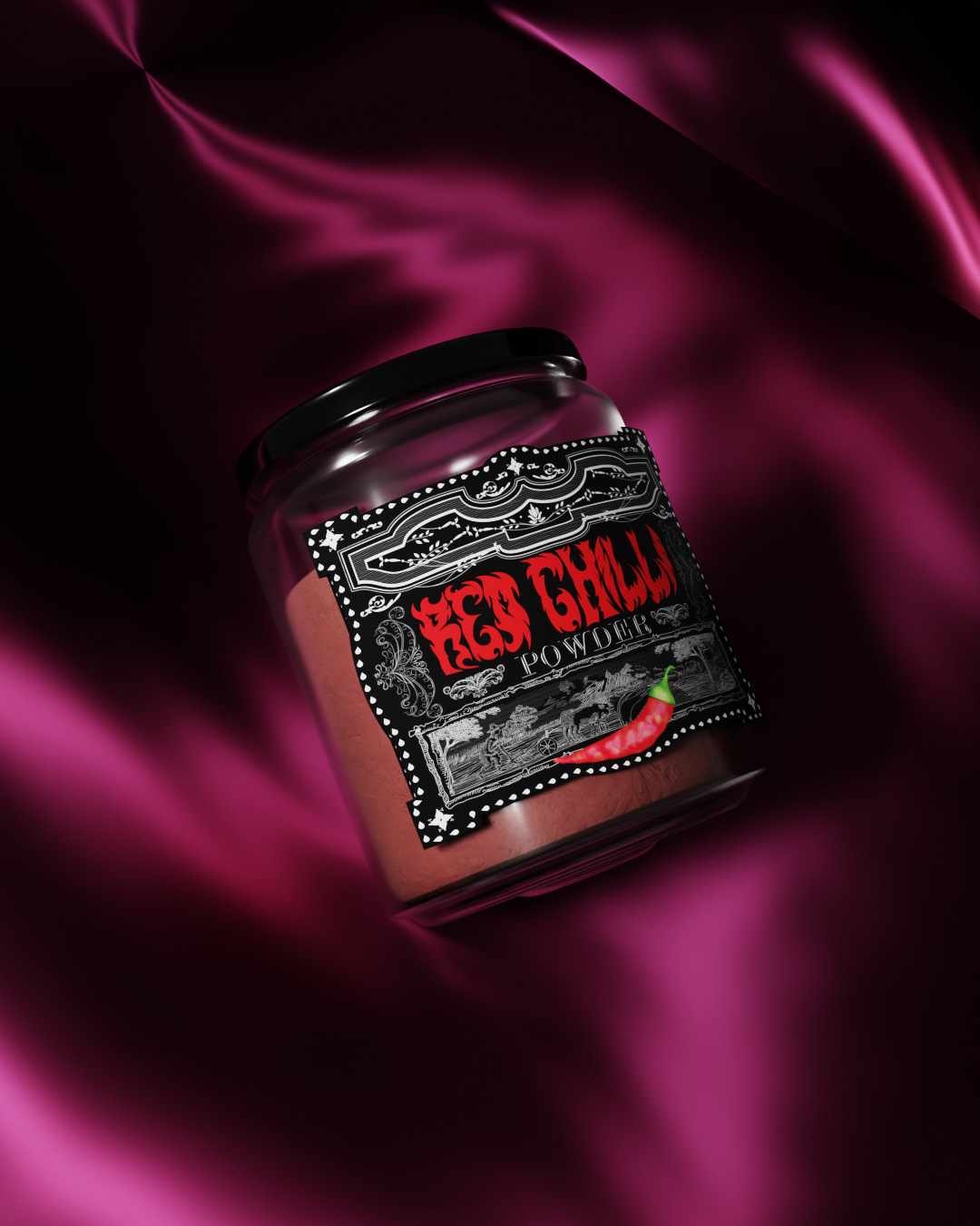 🔥 Red Chilli Masala Sticker - Spicy & Bold